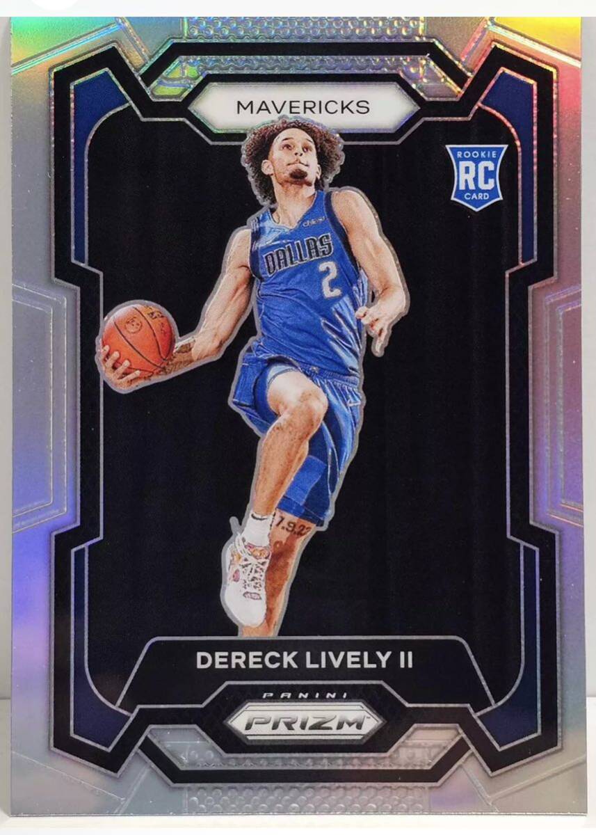 DERECK LIVELY II 2023-24 Panini Prizm NBA SILVER PRIZM Rookie Card RC Mavericks LukaNBAカード Basketball の画像1