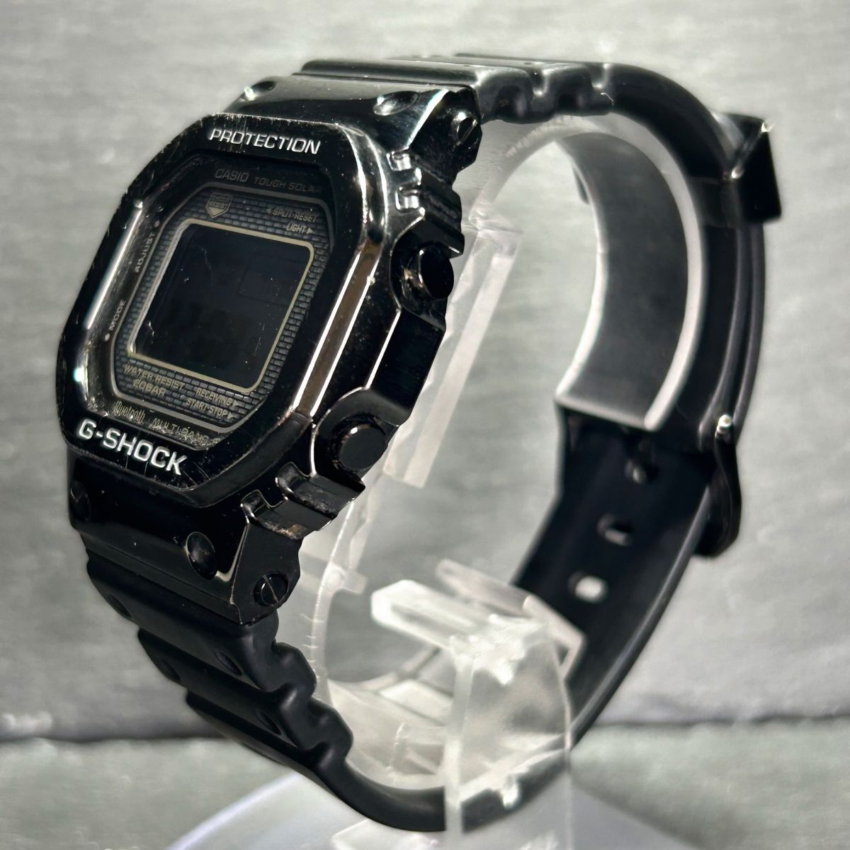 CASIO カシオ G-SHOCK ジーショック フルメタル GMW-B5000GD-1 腕時計 タフソーラー 電波ソーラー デジタル Bluetooth モバイルリンク 黒_画像6