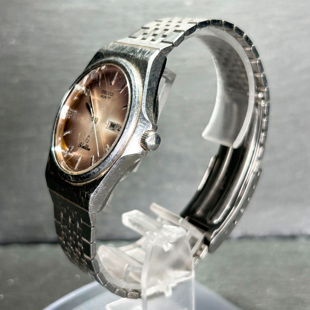 1979年代製 SEIKO セイコー Silver Wave シルバーウェーブ 5933-7000 腕時計 クオーツ アナログ カレンダー 亀戸製 メンズ 新品電池交換済の画像6