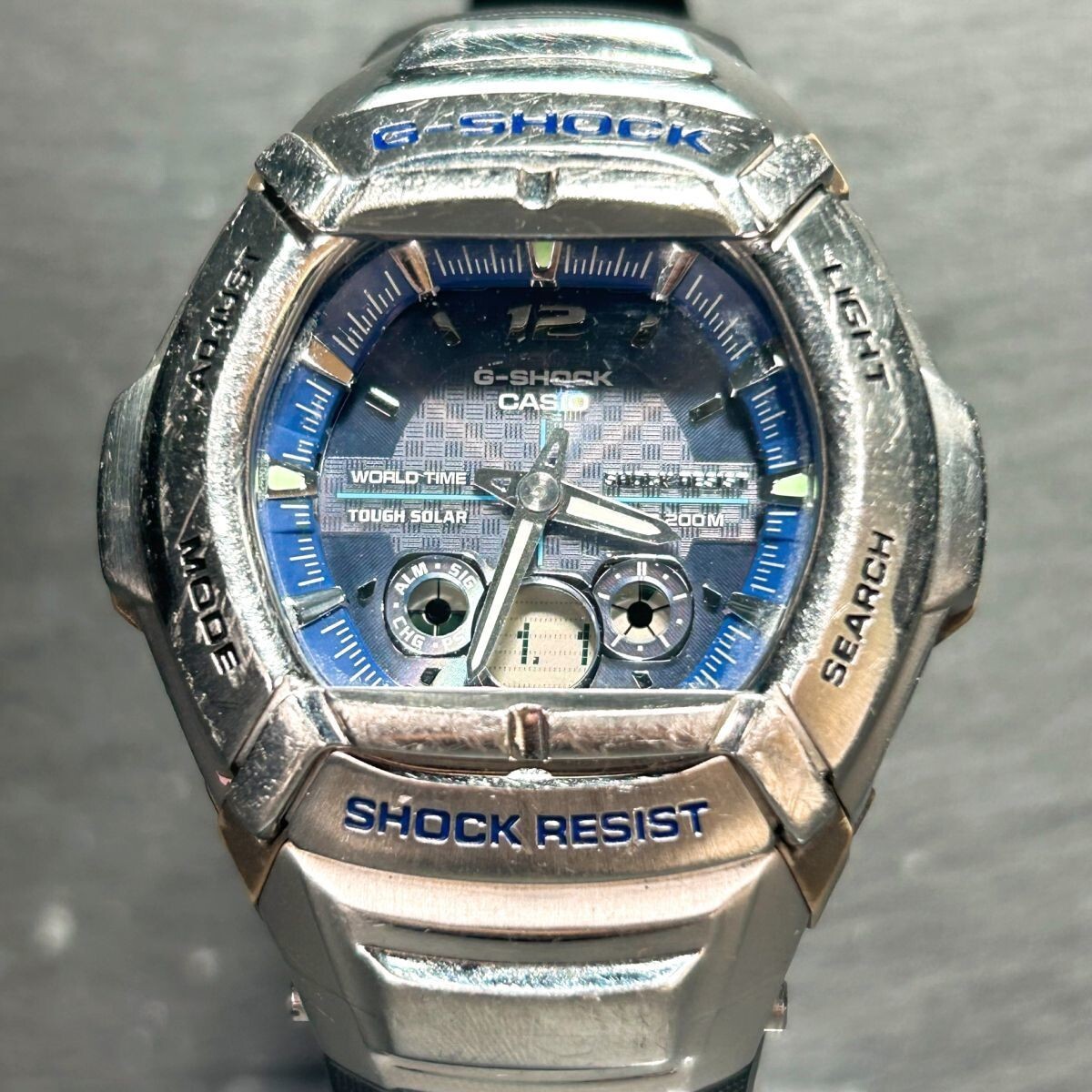 CASIO カシオ G-SHOCK ジーショック GW-1401 腕時計 タフソーラー アナデジ カレンダー 多機能 ラバーバンド ステンレススチール メンズの画像3