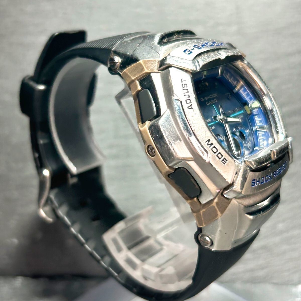 CASIO カシオ G-SHOCK ジーショック GW-1401 腕時計 タフソーラー アナデジ カレンダー 多機能 ラバーバンド ステンレススチール メンズの画像4