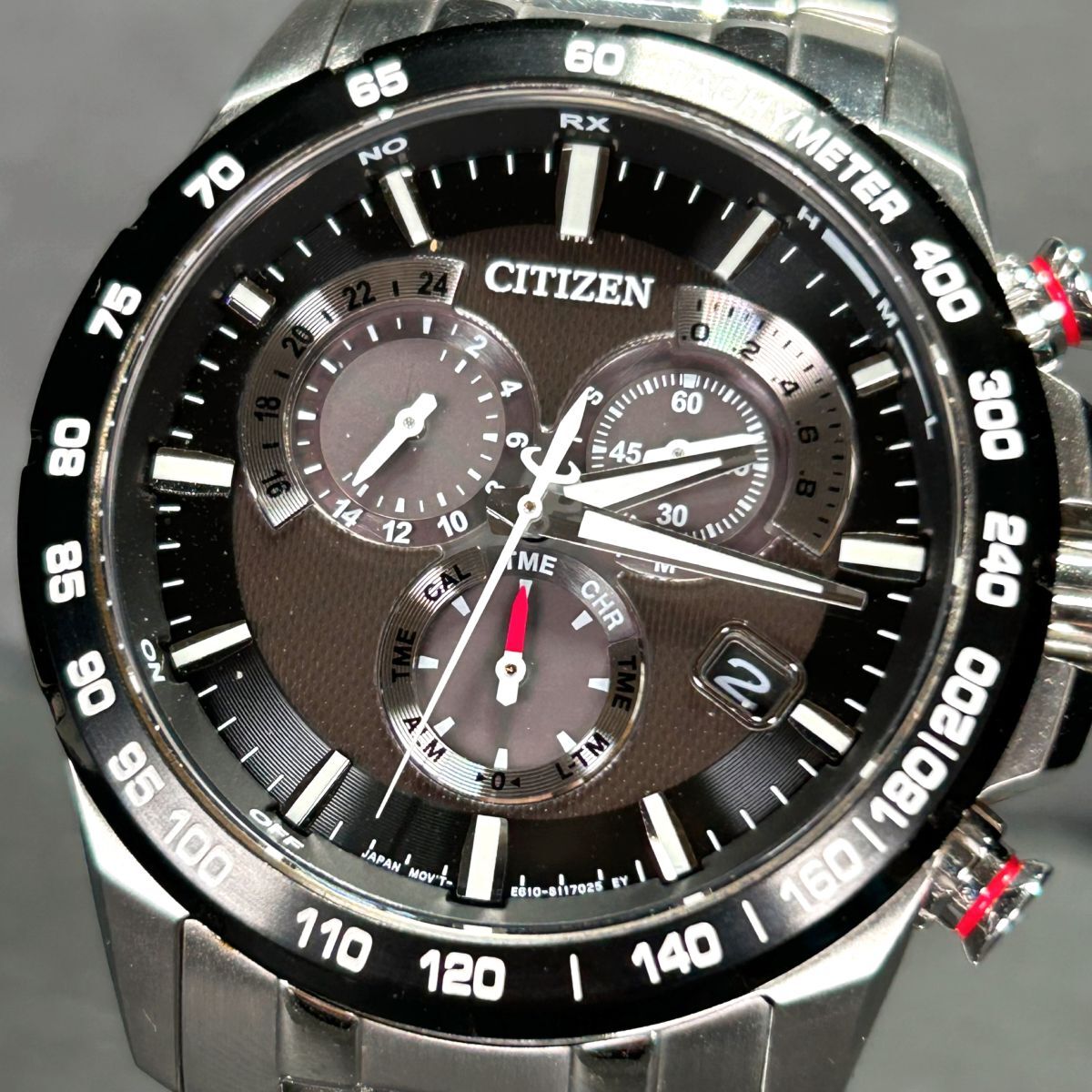  прекрасный товар CITIZEN Citizen ATTESA Atessa Eko-Drive AT3034-57E наручные часы солнечные радиоволны часы аналог календарь мужской рабочее состояние подтверждено 