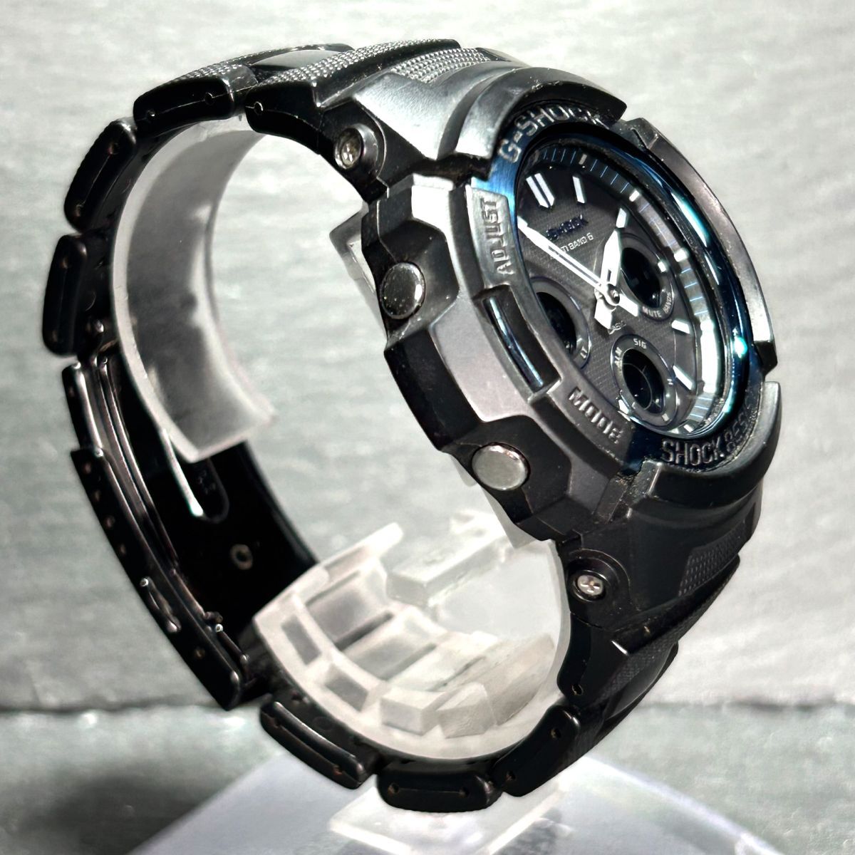 CASIO カシオ G-SHOCK ジーショック AWG-M100BC-2A 腕時計 タフソーラー 電波ソーラー アナデジ 多機能 コンポジットバンド 動作確認済みの画像5