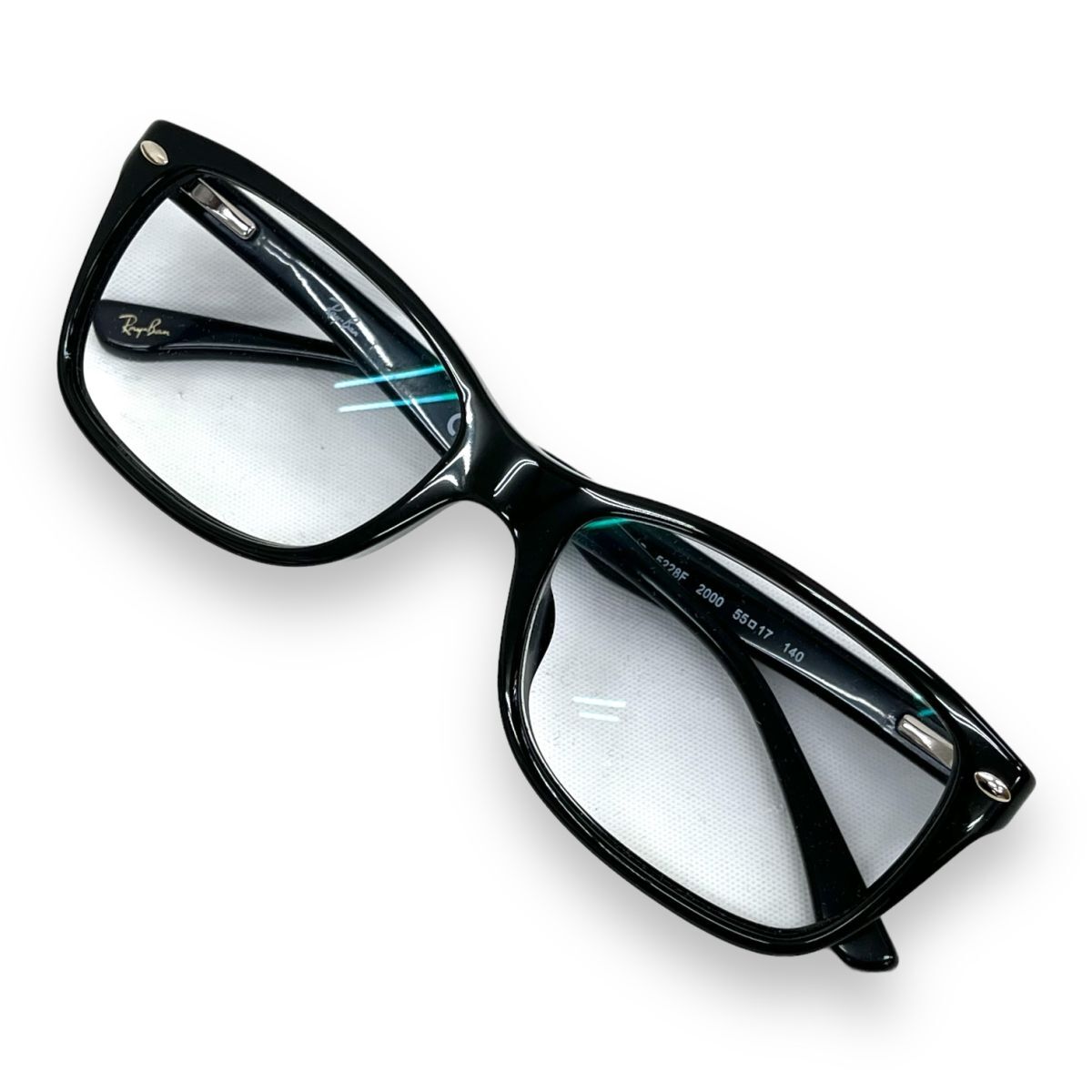 Ray-Ban レイバン メガネフレーム 眼鏡 小物 アイウェア ファッション ブランド OPTICS オプティック RB5228F スクエア 黒ぶち ケース付きの画像2