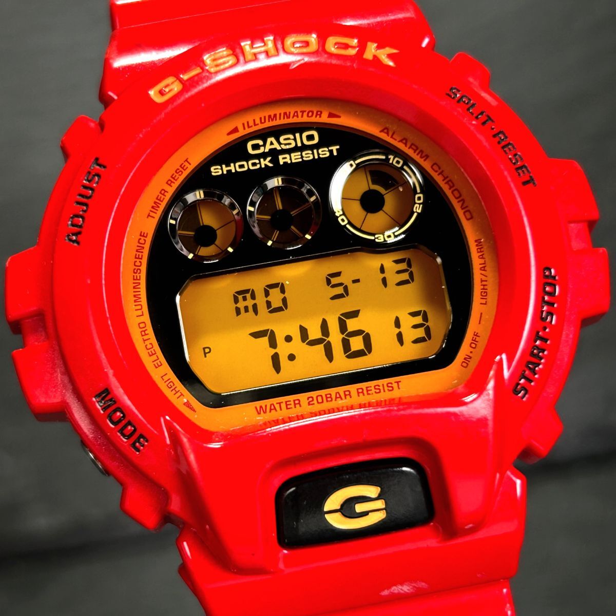 限定モデル CASIO カシオ G-SHOCK ジーショック クレイジーカラーズ DW-6900CB-4 腕時計 クオーツ デジタル 多機能 メンズ 新品電池交換済_画像1