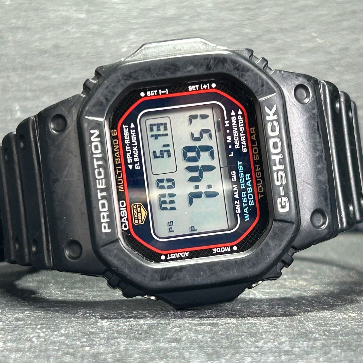 CASIO カシオ G-SHOCK ジーショック GW-M5610-1B 腕時計 タフソーラー 電波ソーラー デジタル 多機能 ブラック ステンレス 動作確認済み_画像4