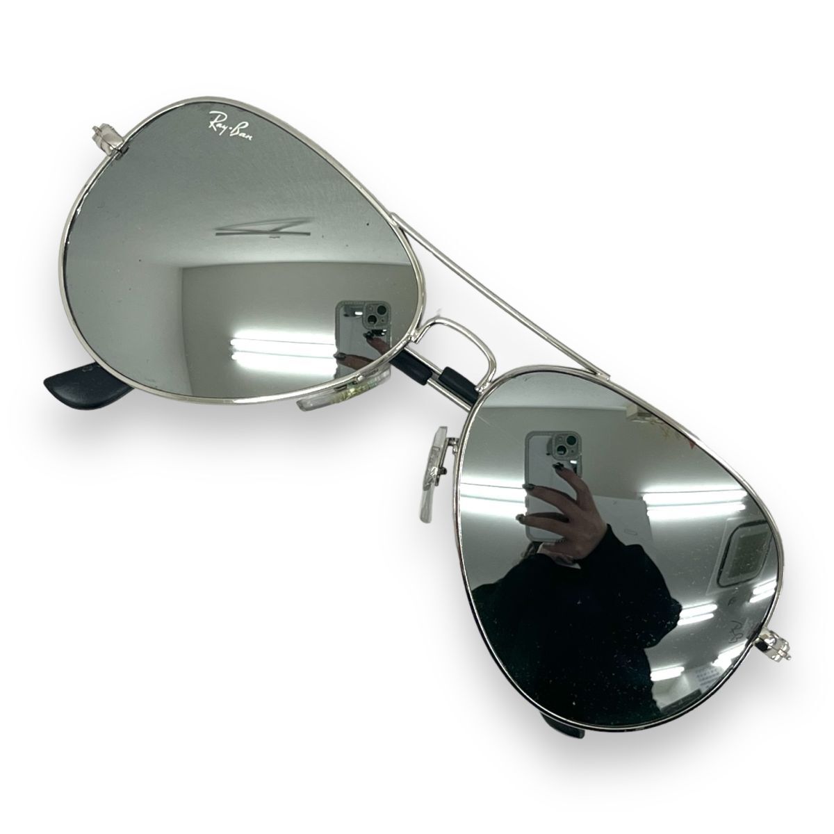 Ray-Ban レイバン サングラス 眼鏡 アイウェア ファッション ブランド ティアドロップ RB3025 アビエーター AVIATOR ツーブリッジ ミラー_画像2