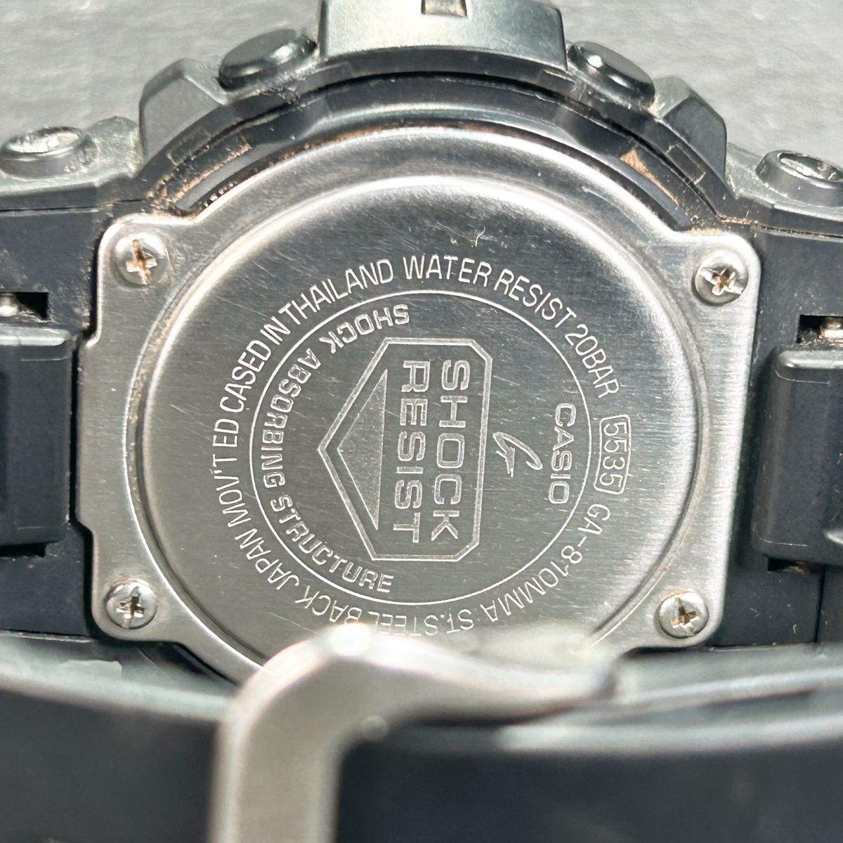 CASIO カシオ G-SHOCK ジーショック Garish ガリッシュ GA-810MMA-1A 腕時計 クオーツ アナデジ 多機能 ブラック×シルバー 新品電池交換済_画像8