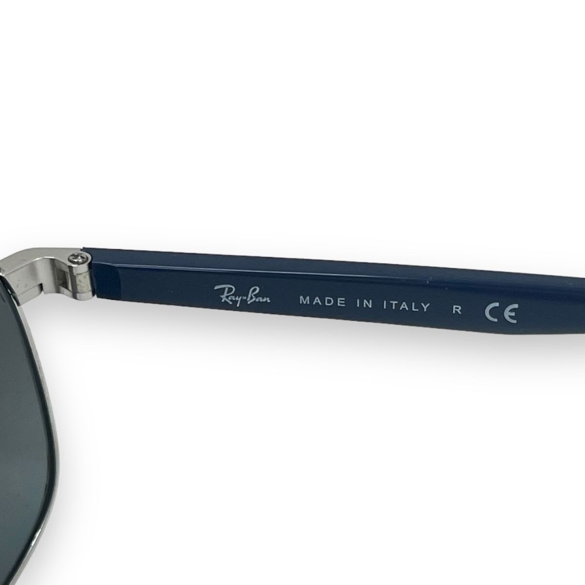 美品 Ray-Ban レイバン サングラス 眼鏡 アイウェア ファッション ブランド スクエア RB3593 ツーブリッジ ミラー ケース付き_画像5
