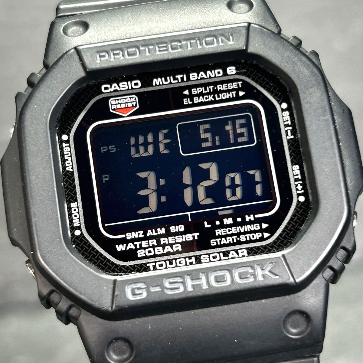 生産終了品 美品 CASIO カシオ G-SHOCK ジーショック GW-M5610-1B 腕時計 タフソーラー 電波ソーラー デジタル 多機能 メンズ 動作確認済み_画像1