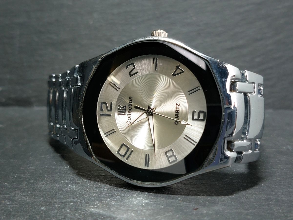 COLLECTION コレクション QUARTZ クォーツ メンズ アナログ 腕時計 ３針 シルバー メタルベルト ステンレス 新品電池交換済み 動作確認済みの画像5