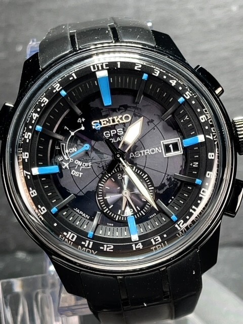 超美品 セイコー SEIKO アストロン ASTRON マリーンマスター GPS ソーラー 腕時計 チタン セラミック 7Xシリーズ SBXA033 7X52-0AK0_画像1