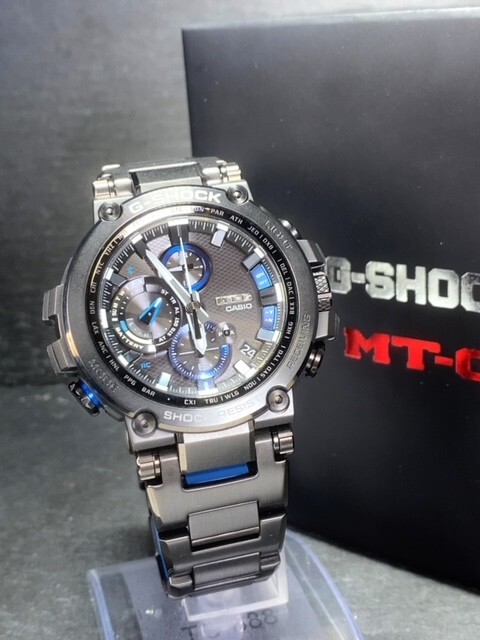 超美品 CASIO カシオ G-SHOCK ジーショック MTG 腕時計 電波ソーラー腕時計 無垢バンド、レイヤーコンポジットバンド MTG-B1000BD-1AJFの画像2