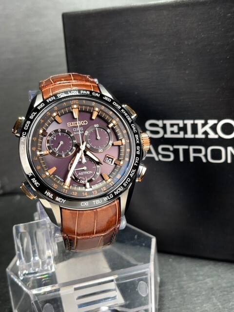 超美品 セイコー SEIKO アストロン ASTRON GPS ソーラー 腕時計 ソーラーGPS衛星電波時計 純正クロコダイル革ベルト SBXB025 8Xシリーズ_画像4