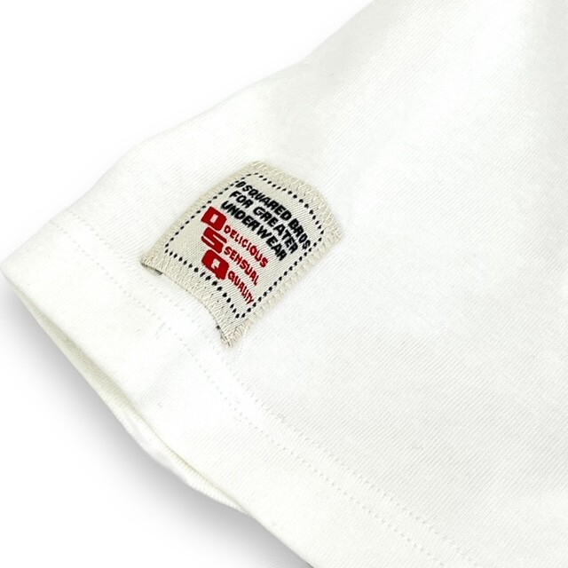 DSQUARED2 ディースクエアード 服 Tシャツ ワンポイント ファッション トップス アパレル XXLサイズ ホワイト 半袖の画像3