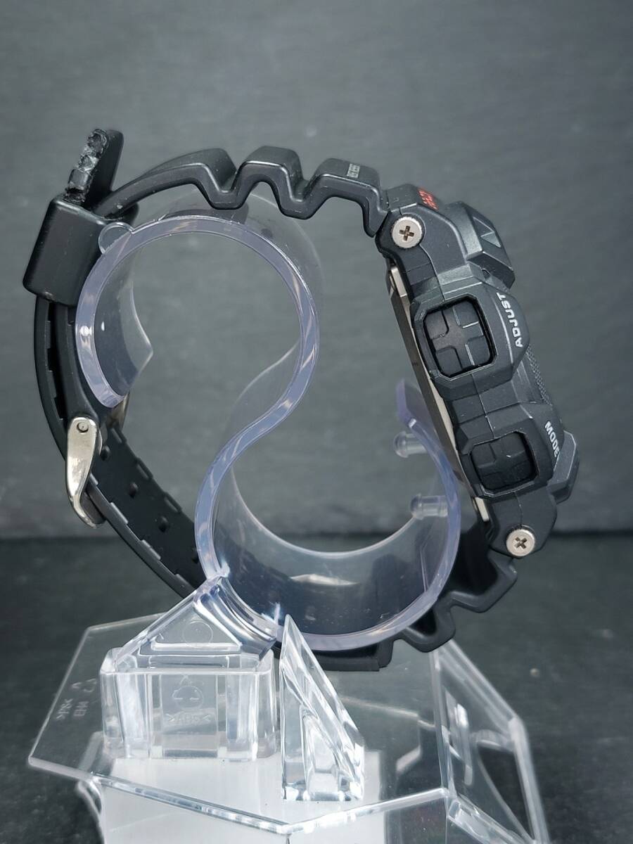 CASIO カシオ G-SHOCK ジーショック GULFMAN ガルフマン G-9100-1 メンズ デジタル 腕時計 ブラック ラバーベルト ステンレス 電池交換済み_画像5