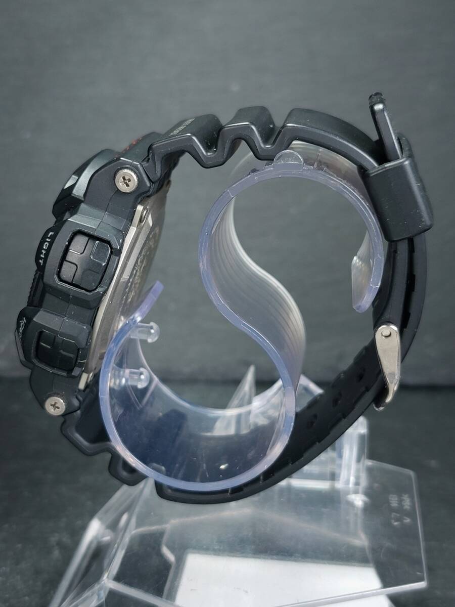 CASIO カシオ G-SHOCK ジーショック GULFMAN ガルフマン G-9100-1 メンズ デジタル 腕時計 ブラック ラバーベルト ステンレス 電池交換済み_画像4