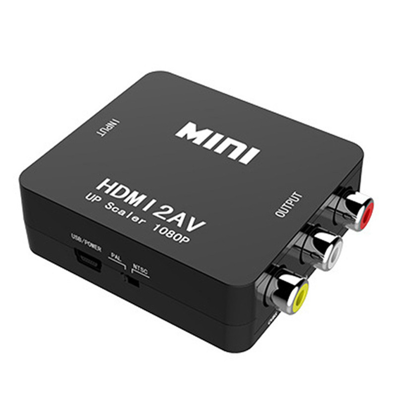 HDMI RCA 変換アダプタ コンバーター コンポジット 1080P ビデオ アナログ 転換 ケーブル アダプター 切り替え 赤白黄端子の画像2
