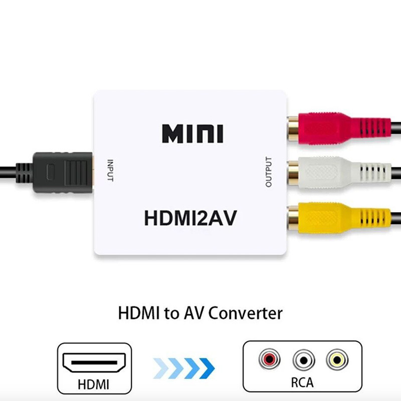 HDMI RCA 変換アダプタ コンバーター コンポジット 1080P ビデオ アナログ 転換 ケーブル アダプター 切り替え 赤白黄端子の画像8