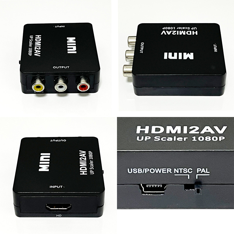 HDMI RCA 変換アダプタ コンバーター コンポジット 1080P ビデオ アナログ 転換 ケーブル アダプター 切り替え 赤白黄端子の画像10