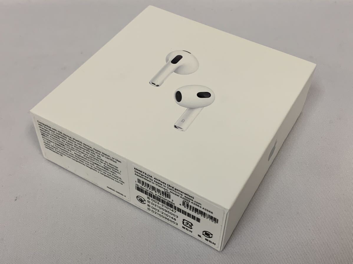 新品未開封 1スタ～ Apple AirPods 第3世代 MME73J/A エアポッズ [5-24] 097/264Eの画像3