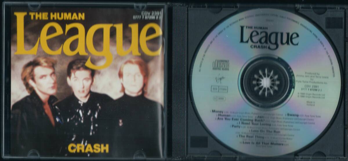 THE HUMAN LEAGUE / Crash 0777 7 87298 2 2 / CDV2391 オランダ盤 CD ヒューマン・リーグ / クラッシュ 4枚同梱発送可能_画像3