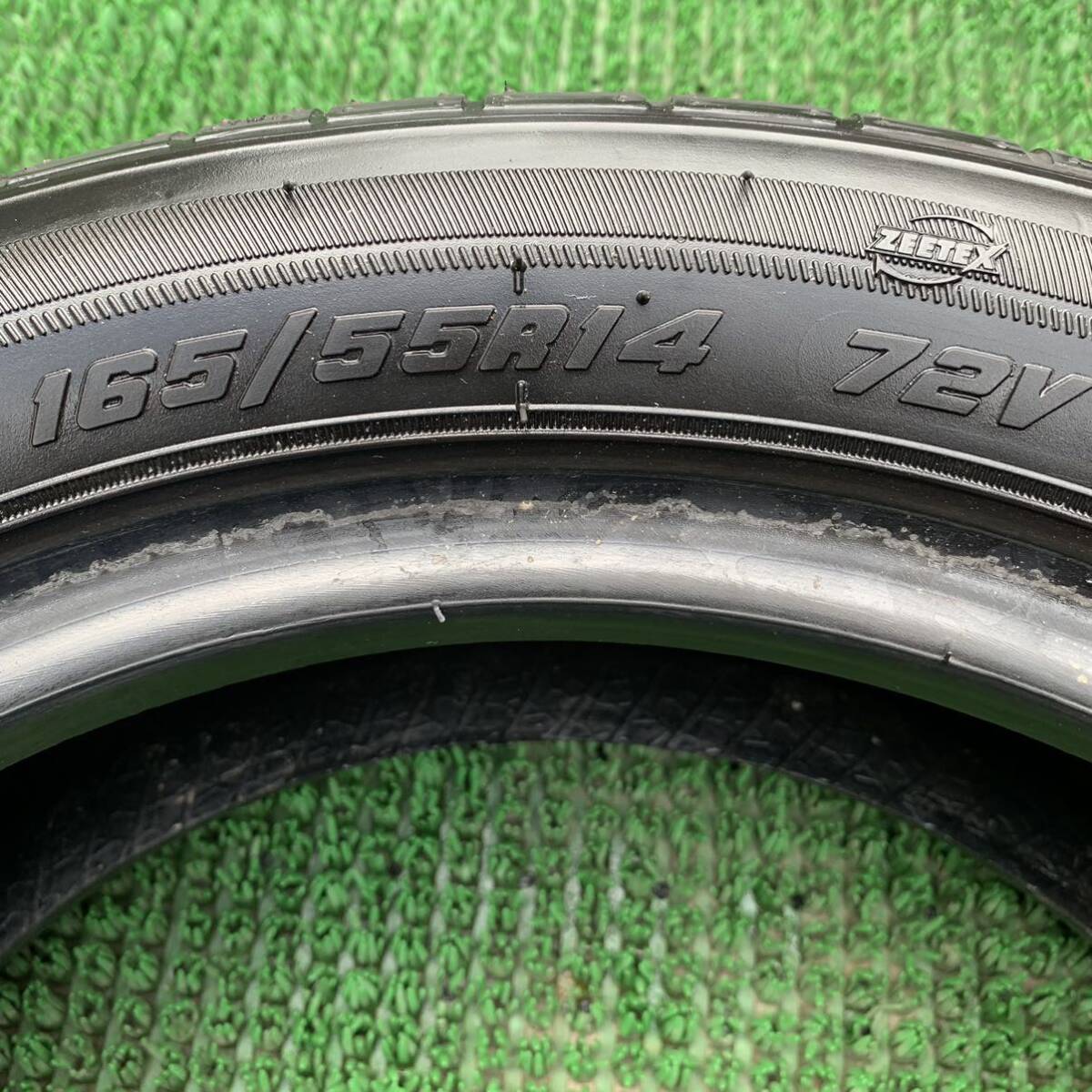 MB878 -405 バリ山 ZEETEX NEW REVOLUTION 165/55R14 72V サマータイヤ【 ４本set 】 ワゴンR ライフ ekスポーツ 等☆1円スタート_画像10