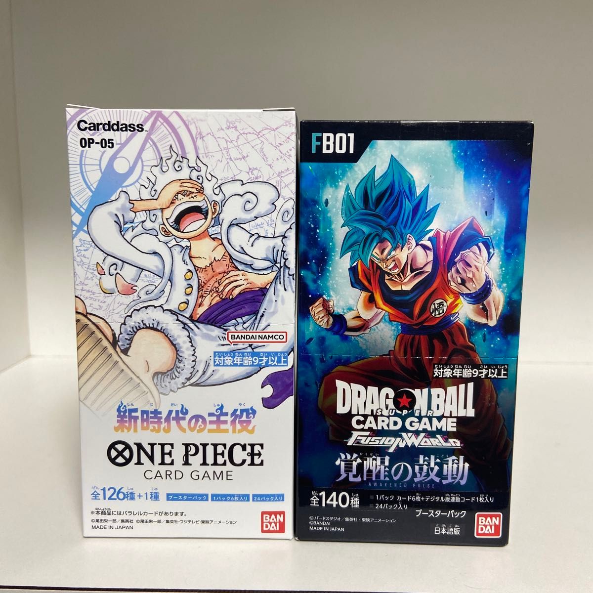 ワンピースカード　新時代の主役1BOX  ドラゴンボール フュージョンワールド 覚醒の鼓動 1BOX