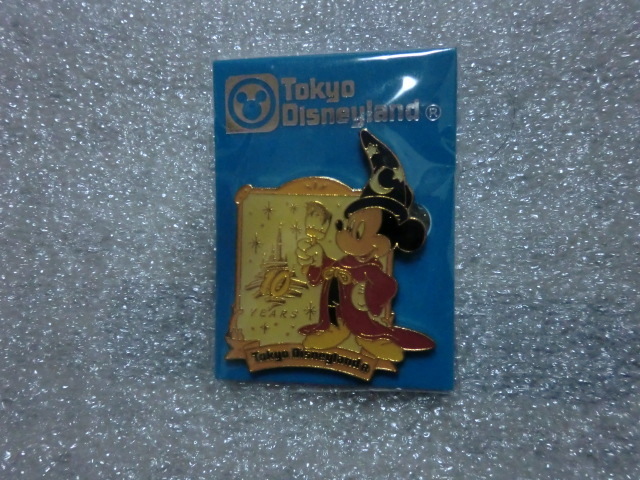  Disney Mickey 10 anniversary commemoration pin badge unused goods 