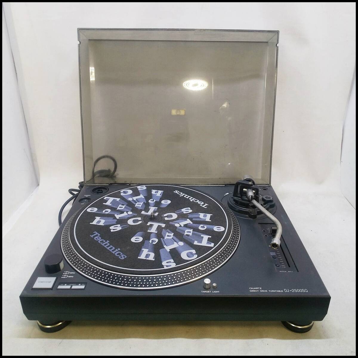 ●KIKUTANI ターンテーブル QUAERTZ DJ機器 レコードプレーヤー DJ-2500SQ 通電OK ジャンク品●C2762の画像1