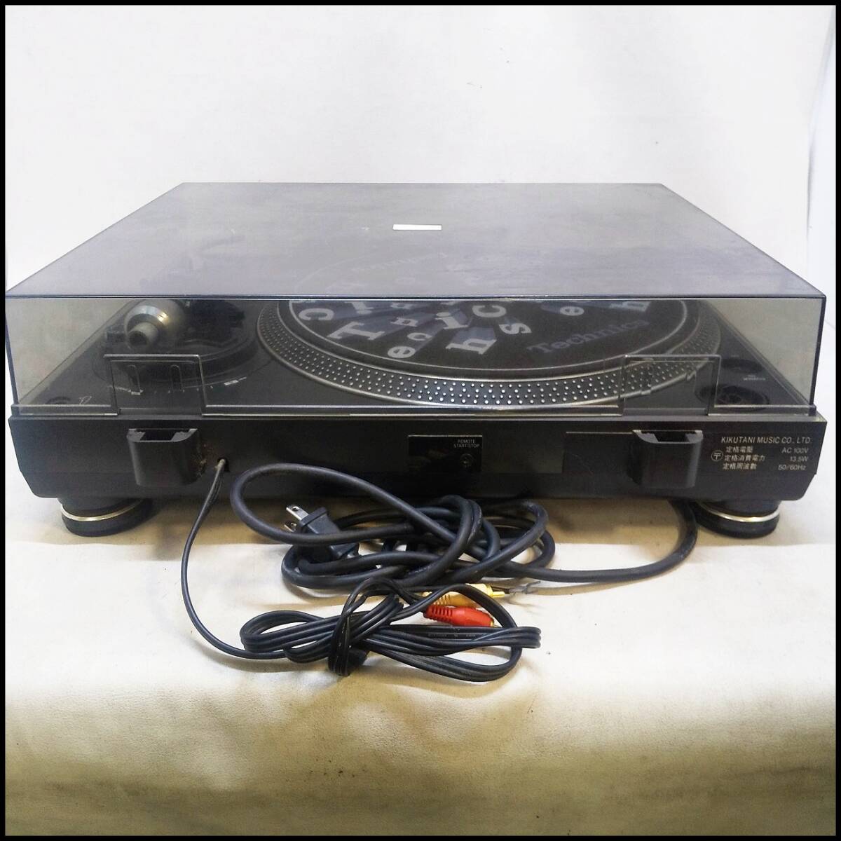 ●KIKUTANI ターンテーブル QUAERTZ DJ機器 レコードプレーヤー DJ-2500SQ 通電OK ジャンク品●C2762の画像7