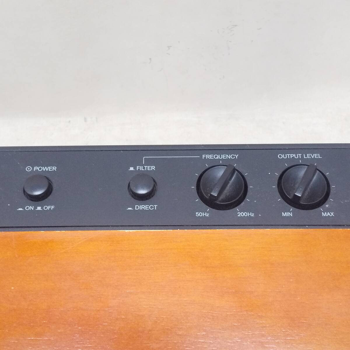 *ONKYO Onkyo SL-057 amplifier built-in subwoofer .. board finishing model home theater present condition operation goods *K2449