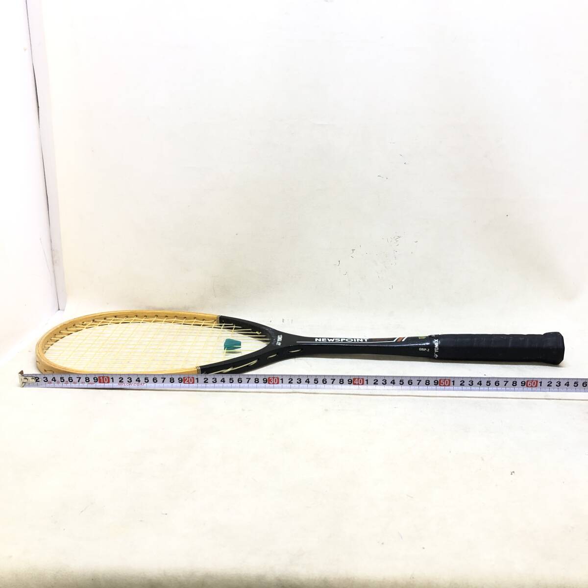 ★YONEX ヨネックス NEWSPOINT 木製 テニスラケット ウッドラケット テニス スポーツ用品 運動 中古品★G00473_画像8