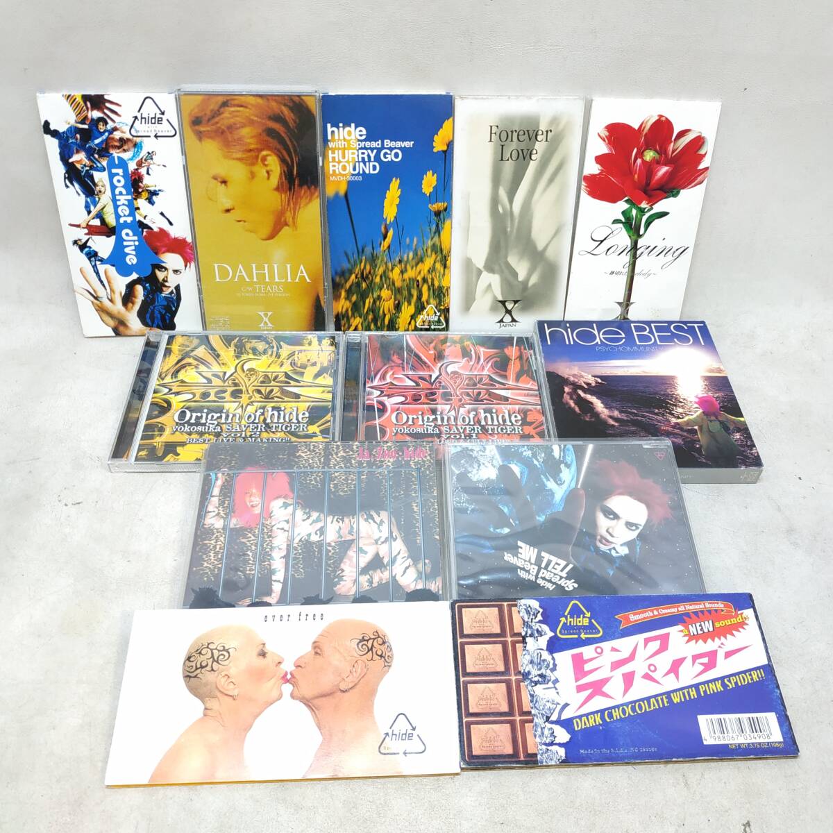 ◇ X JAPAN＆hide CD12枚 セット シングル/アルバム 帯付き有 Ja,Zoo/TELL ME/ROCKET DIVE 他 現状品 ◇ G92030_画像1