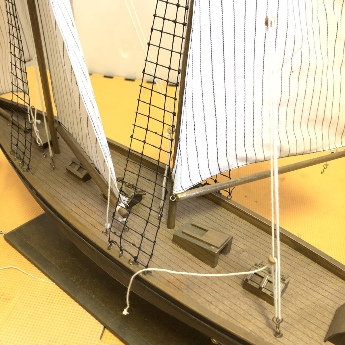 ★帆船模型 2点セット ハンドメイド モデルシップ 船 ヨット オブジェ モデル 置物 コレクション 現状品★C00509_画像4