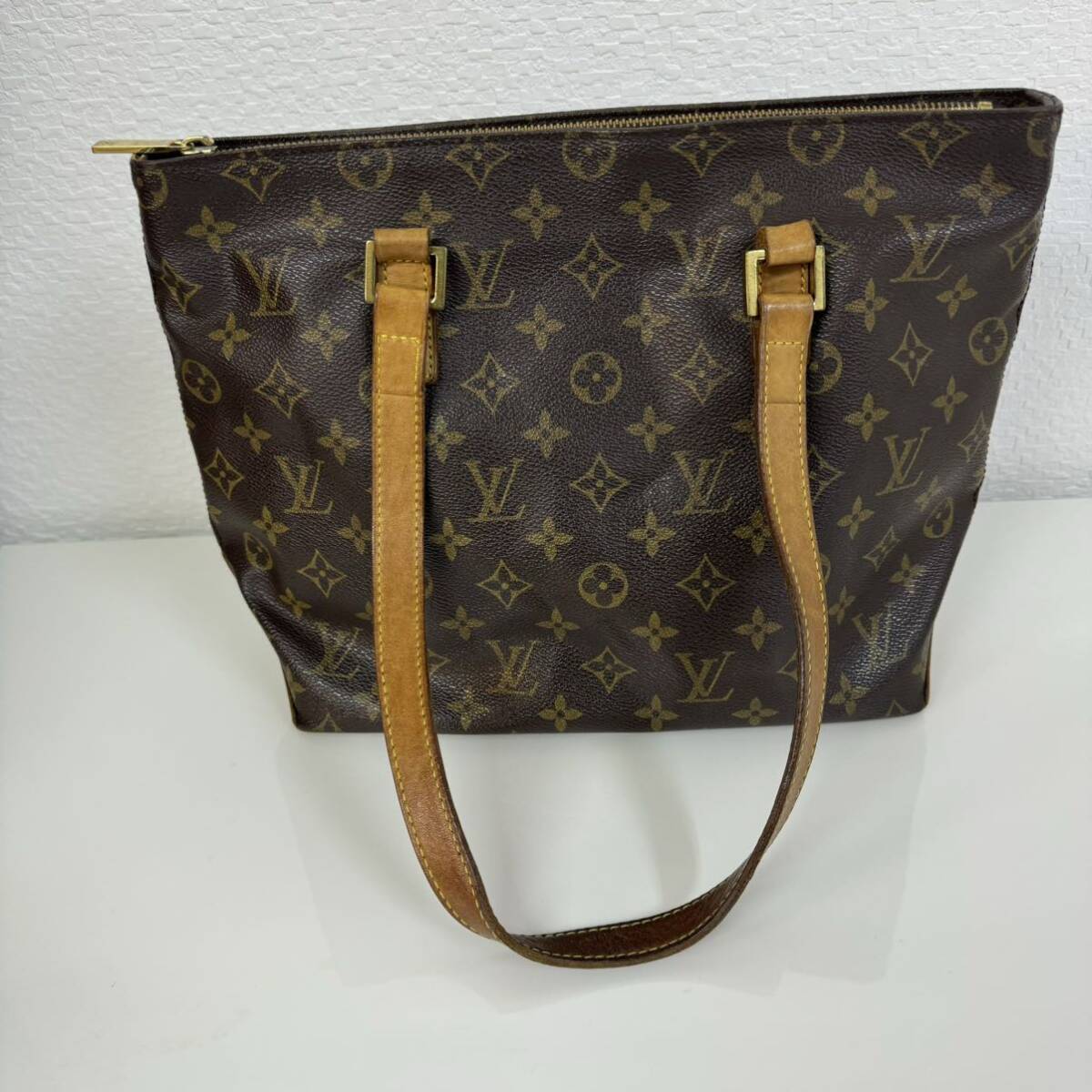 UU242 LOUIS VUITTON カバピアノ M51148 シリアル VI0012 モノグラム トートバッグ LV ルイヴィトン ショルダーバッグ CARRR_画像3