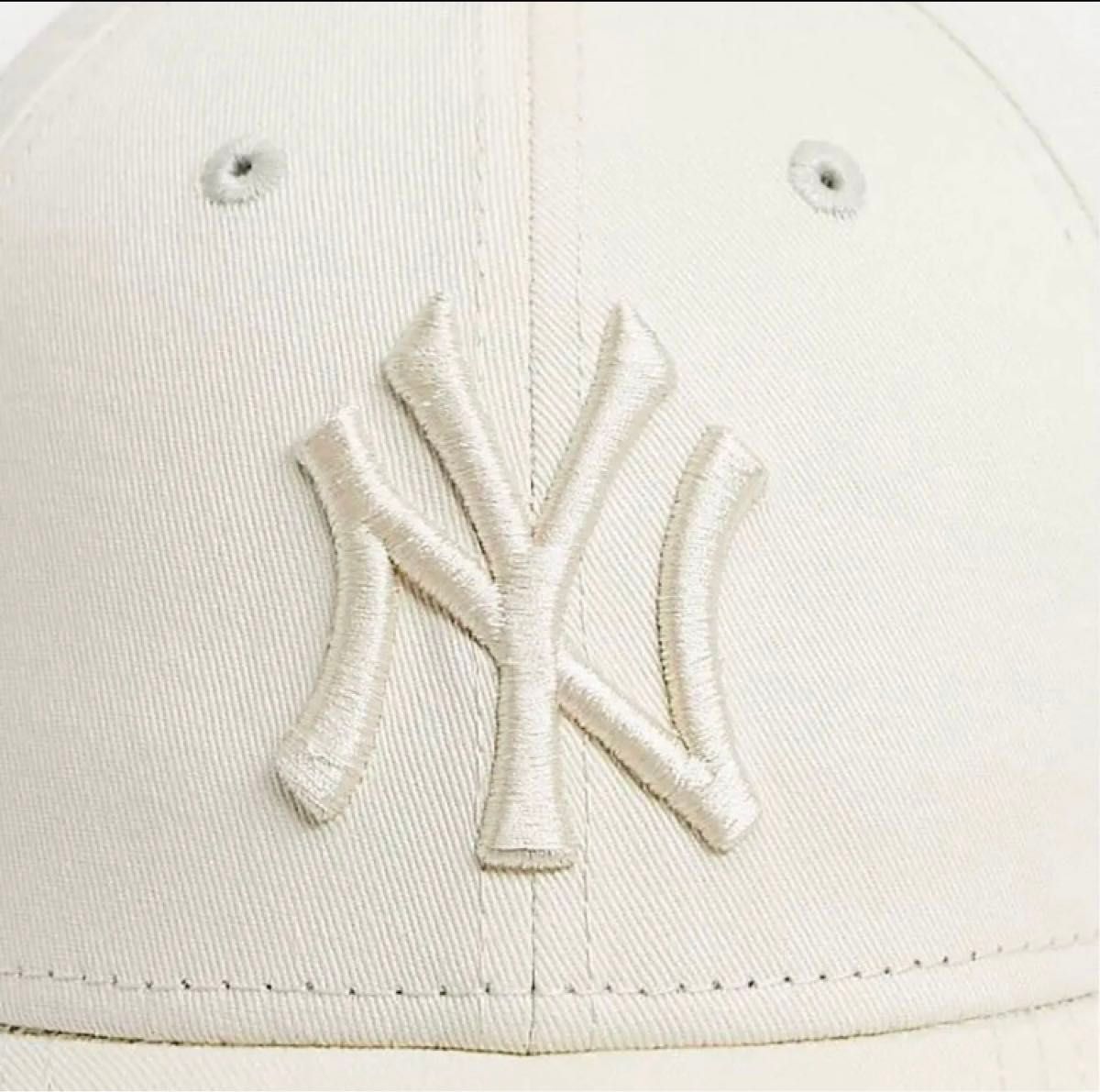 【海外限定色】NEW ERA ニューエラ NY キャップ オフホワイト