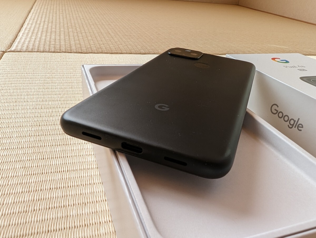 【送料無料】極美品 Google Pixel 4a (5G) 6.2インチ　メモリー6GB ストレージ128GB ジャストブラック　ソフトバンク版 SIMフリー_画像6