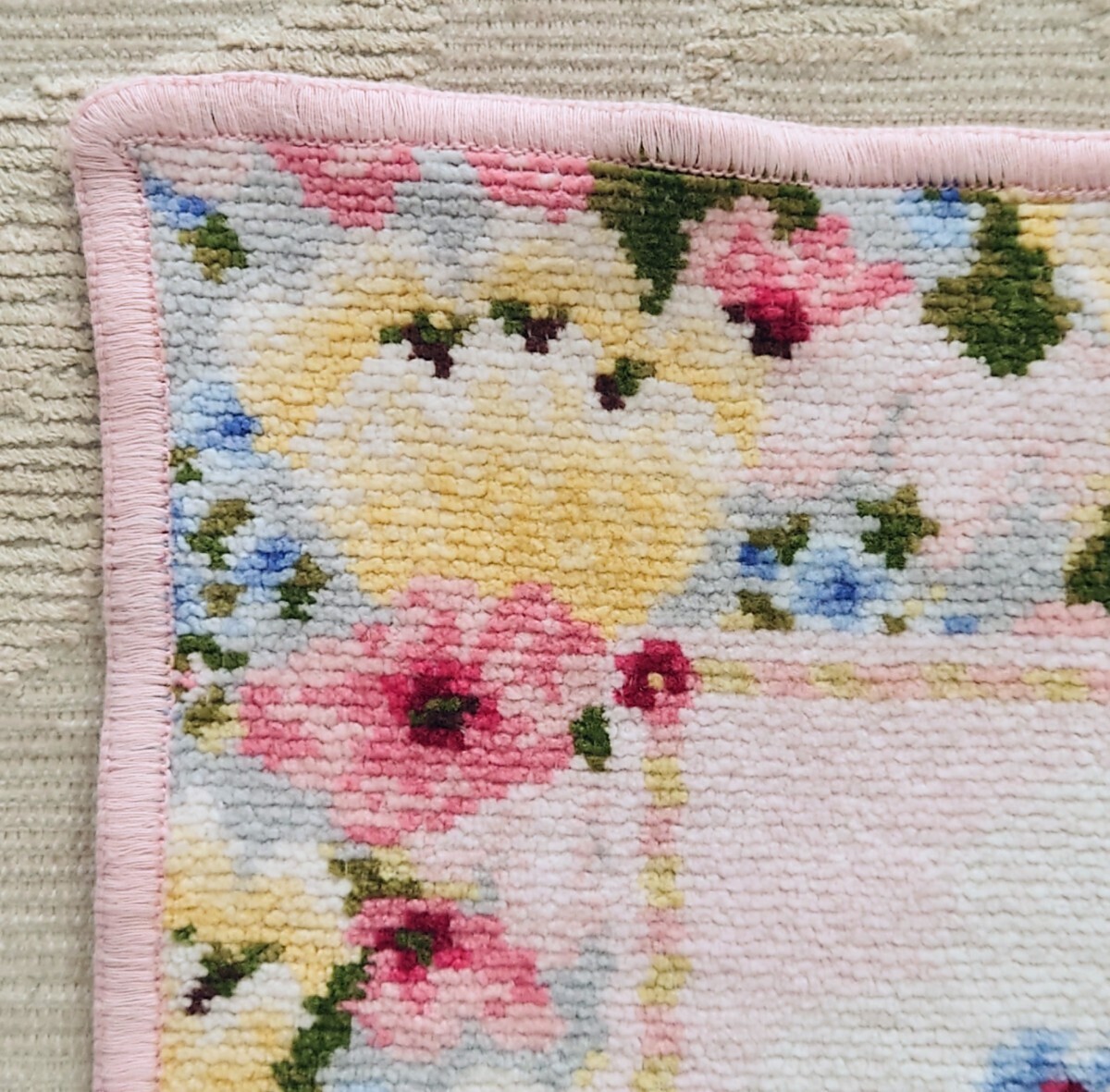  Feiler полотенце носовой платок бледно-розовый цветочный принт хлопок 100% Германия производства стоимость доставки 120 иен ~