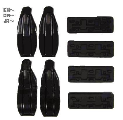 ジムニー JB23W JB33W JB43W TERZO ルーフキャリア フット+バー+取付金具のセット_画像5