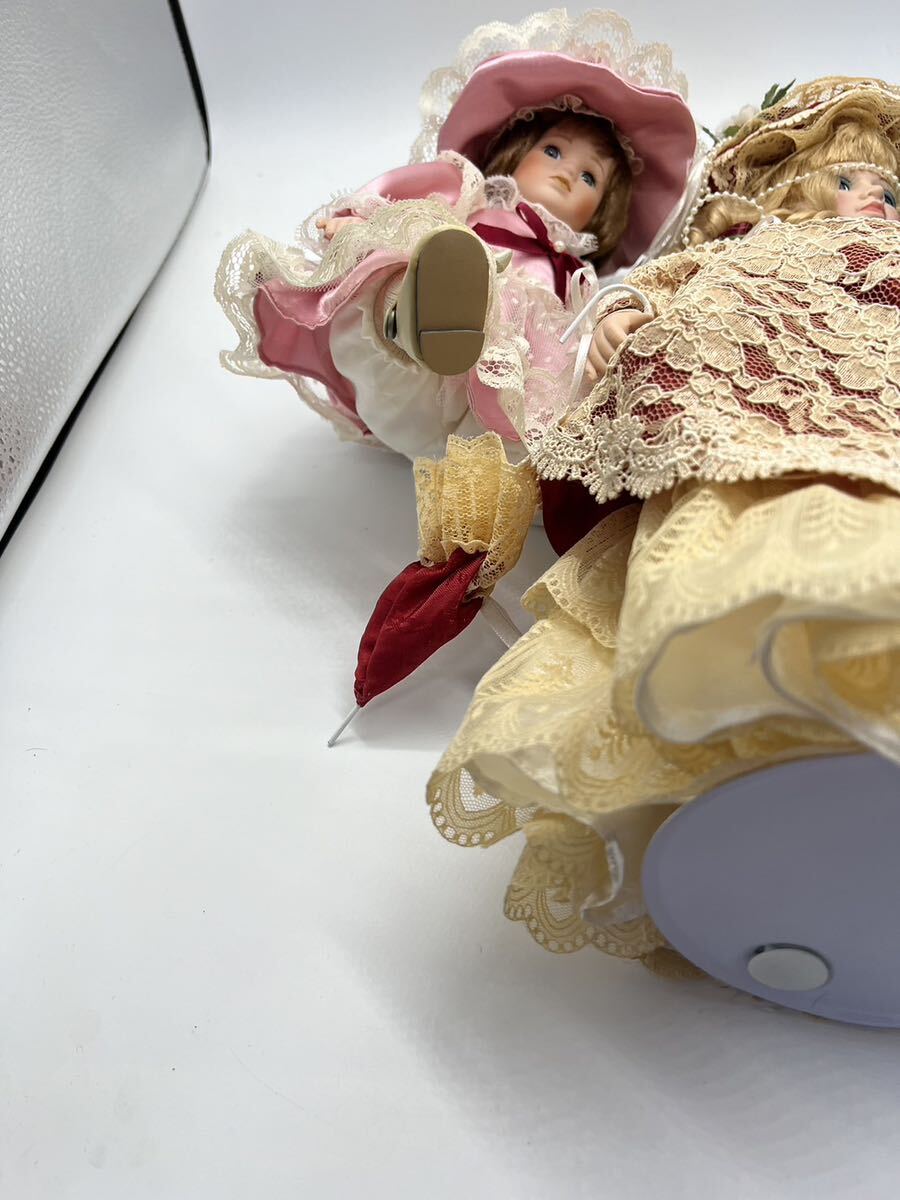 MY0509 ビスクドール 人形 西洋人形 ドール レトロ フランス人形 Doll 女の子 ドレス アンティークドール の画像2