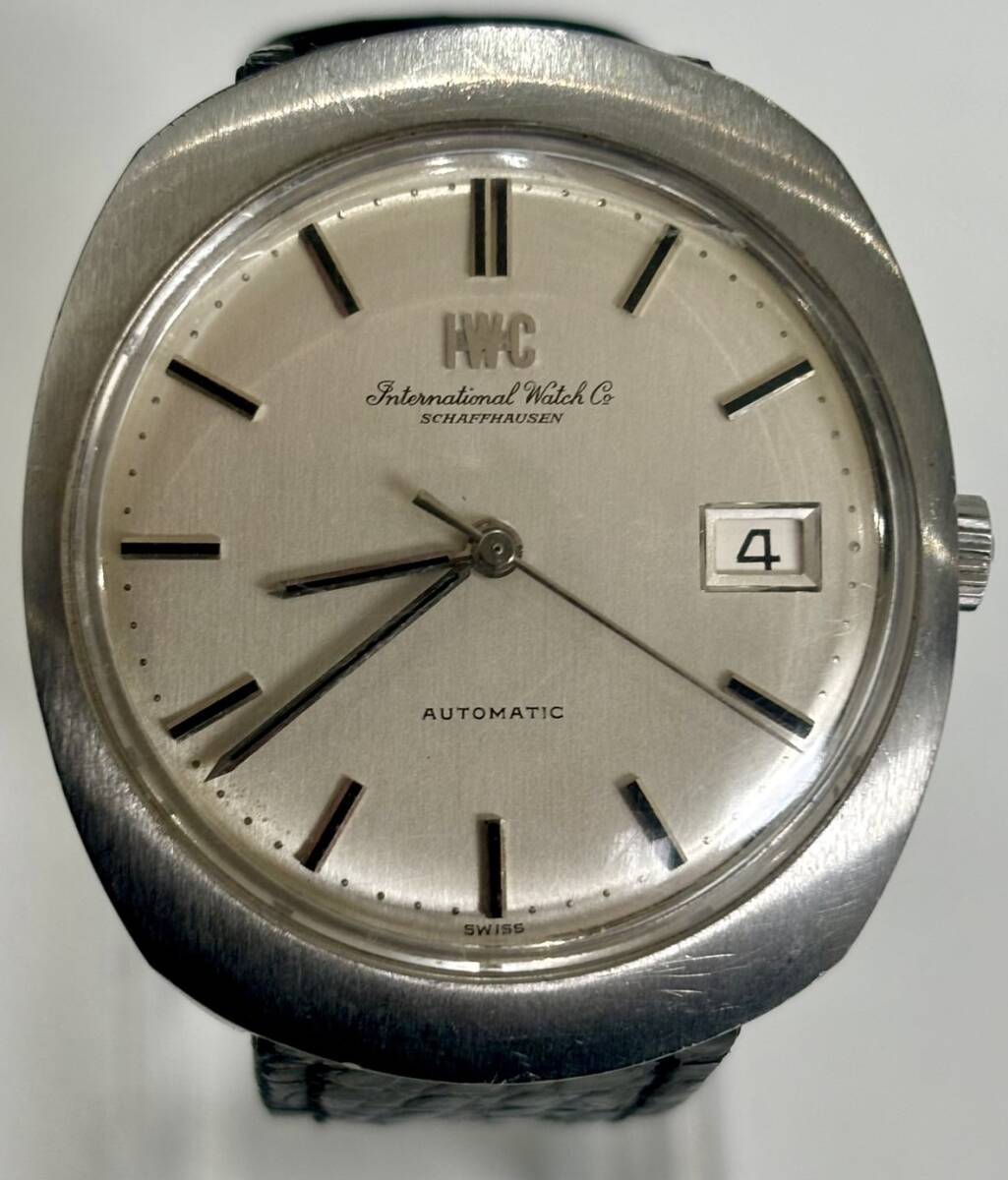動作未確認 IWC SCHAFFHAUSEN シャフハウゼン オートマチック 腕時計 自動巻き スチール インターナショナル 1円スタートの画像1