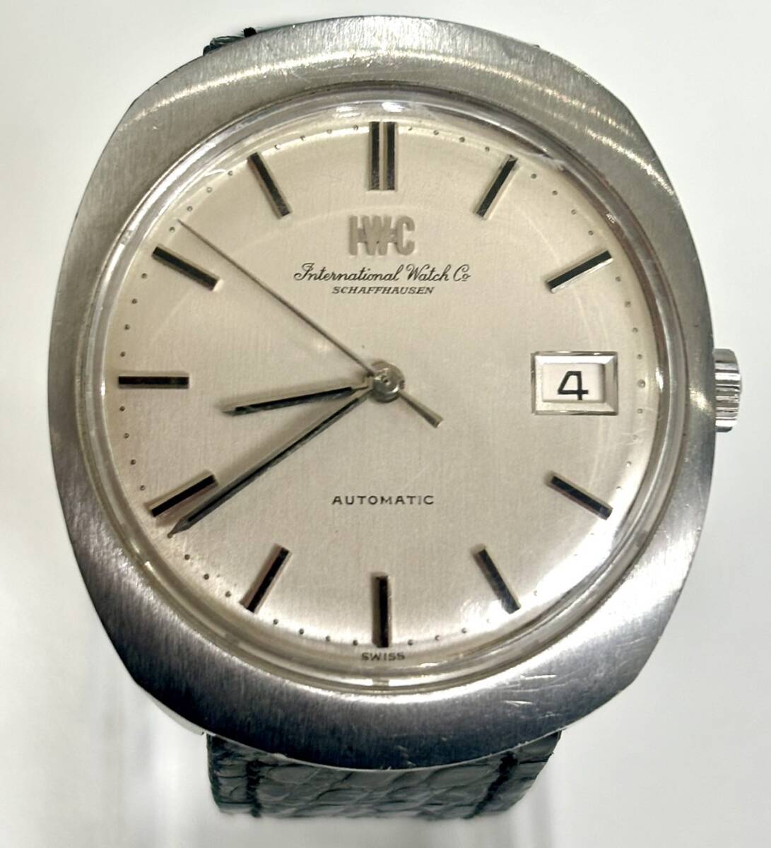 動作未確認 IWC SCHAFFHAUSEN シャフハウゼン オートマチック 腕時計 自動巻き スチール インターナショナル 1円スタートの画像5