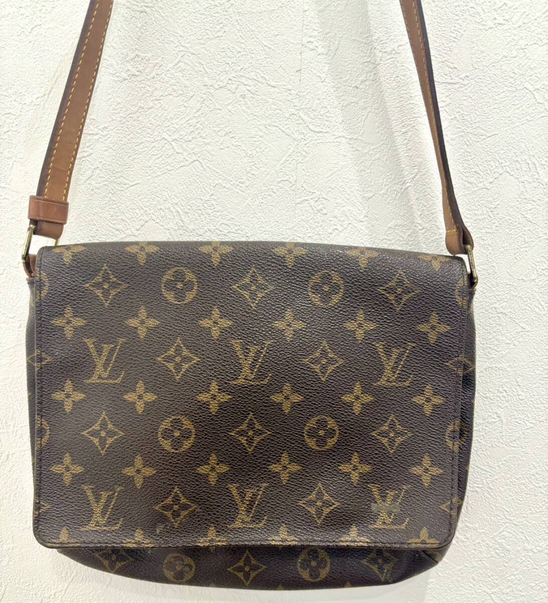 ルイヴィトン Louis Vuitton バッグ ショルダーバッグ モノグラム ミュゼットタンゴ ブラウン レザー　SP0030 1円スタート_画像2