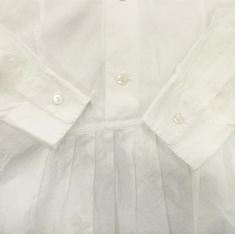 美品 96ss ジャンポールゴルチエ Jean Paul Gaultier オーバーサイズ シャツ ワンピース ドレス 90's ヴィンテージ 9 ホワイト レディース_画像6