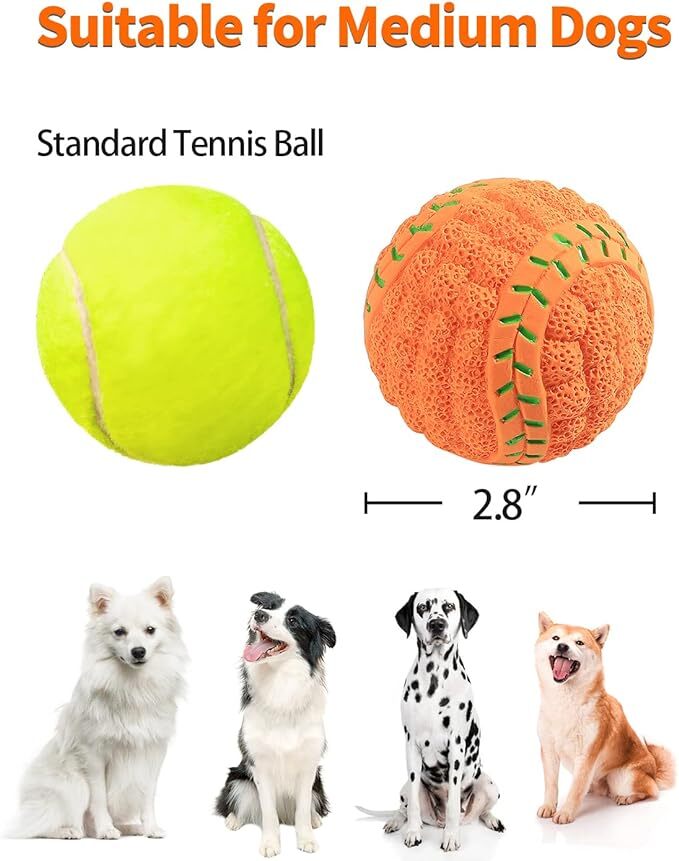  dog toy ball sounding [4 piece set baseball * soccer * volleyball * basketball ].. toy brush teeth robust enduring 