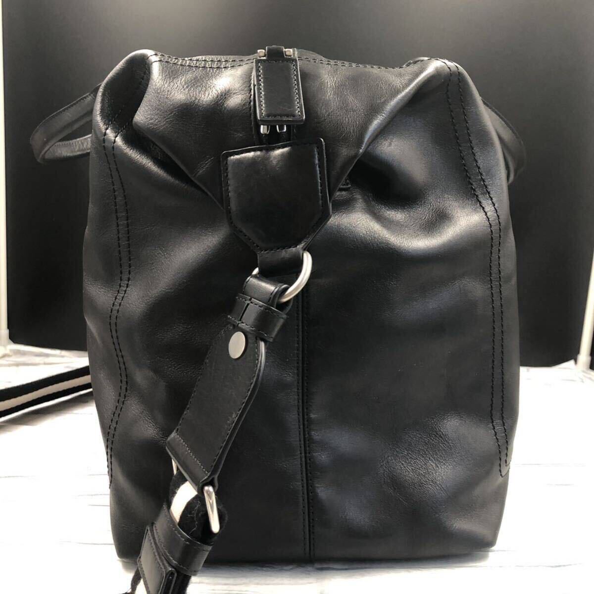 【美品】BALLY バリー メンズ ボストンバッグ トート トラベル ショルダー 2way トレスポ レザー キャンバス 大容量 ビジネス ブラック 黒_画像4