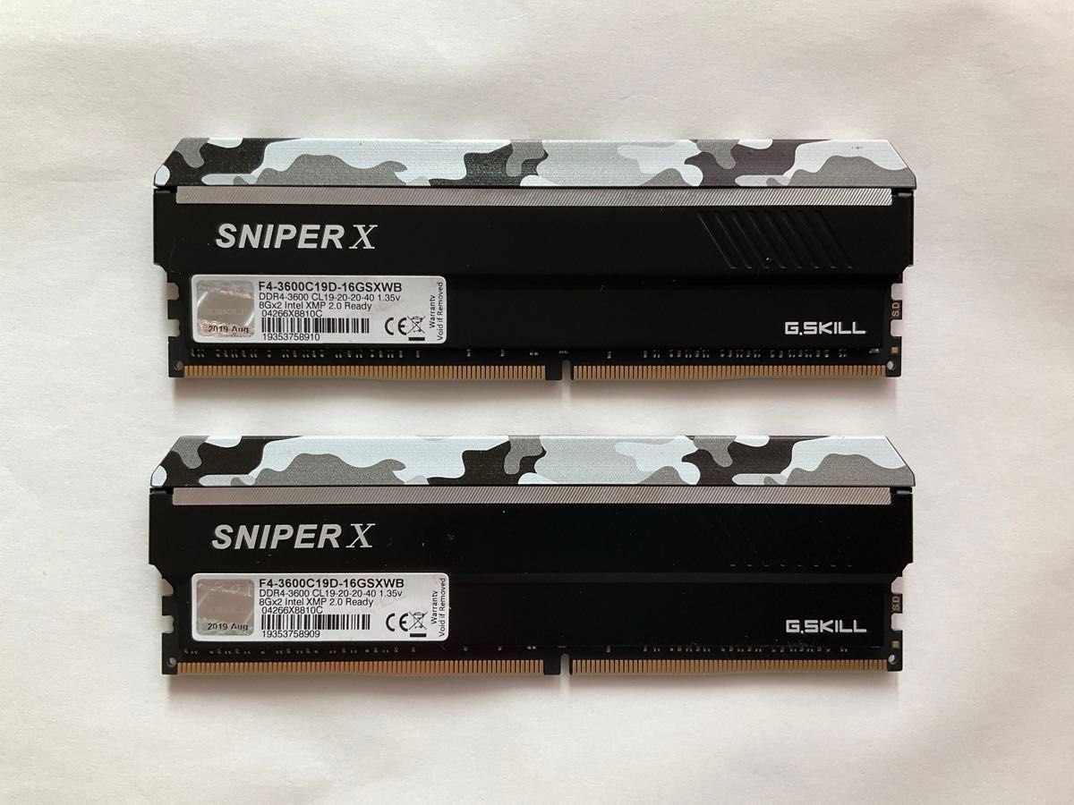 G.SKILL SNIPER X DDR4 3600MHz 16GB（8GBx2）