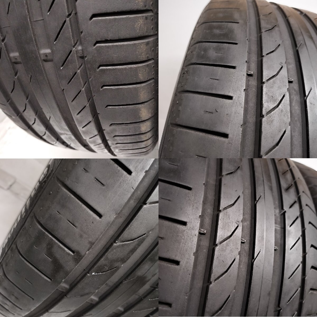 ◆本州・四国は送料無料◆ ＜希少！ ノーマル 2本＞ 245/45R18 コンチネンタル ContiSportContact5 コンチシール ’18年製 60% クラウン_画像9