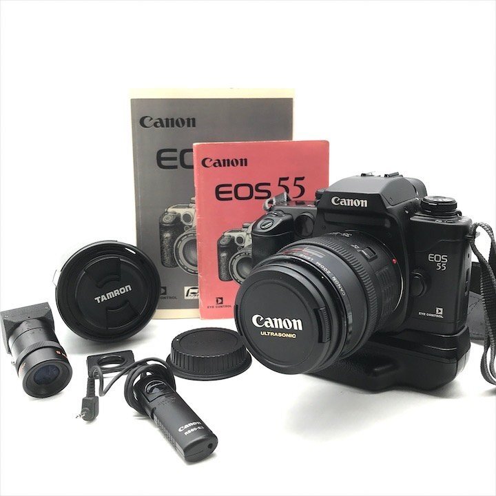1円 美品 Canon キャノン EOS55 レンズ TAMRON タムロン 一眼レフ カメラ 90ｍｍ F/2.8 MACRO 1：1 m12962_画像1